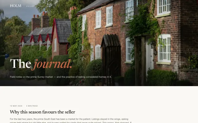 The The HOLM Journal site we built