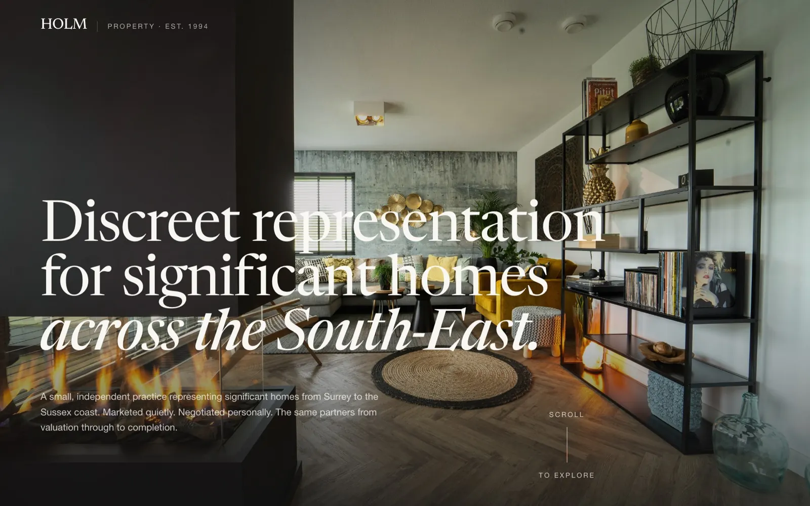 The HOLM Property site we built